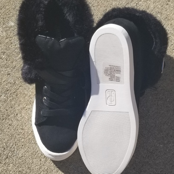 JLO Fur Hi-Top Sneakers - Picture 7 of 7